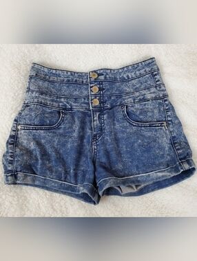 Tinseltown Acid Wash Casual Summer high waisted shorts size 1